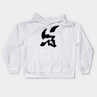 Hip hop head nodding Kids Hoodie